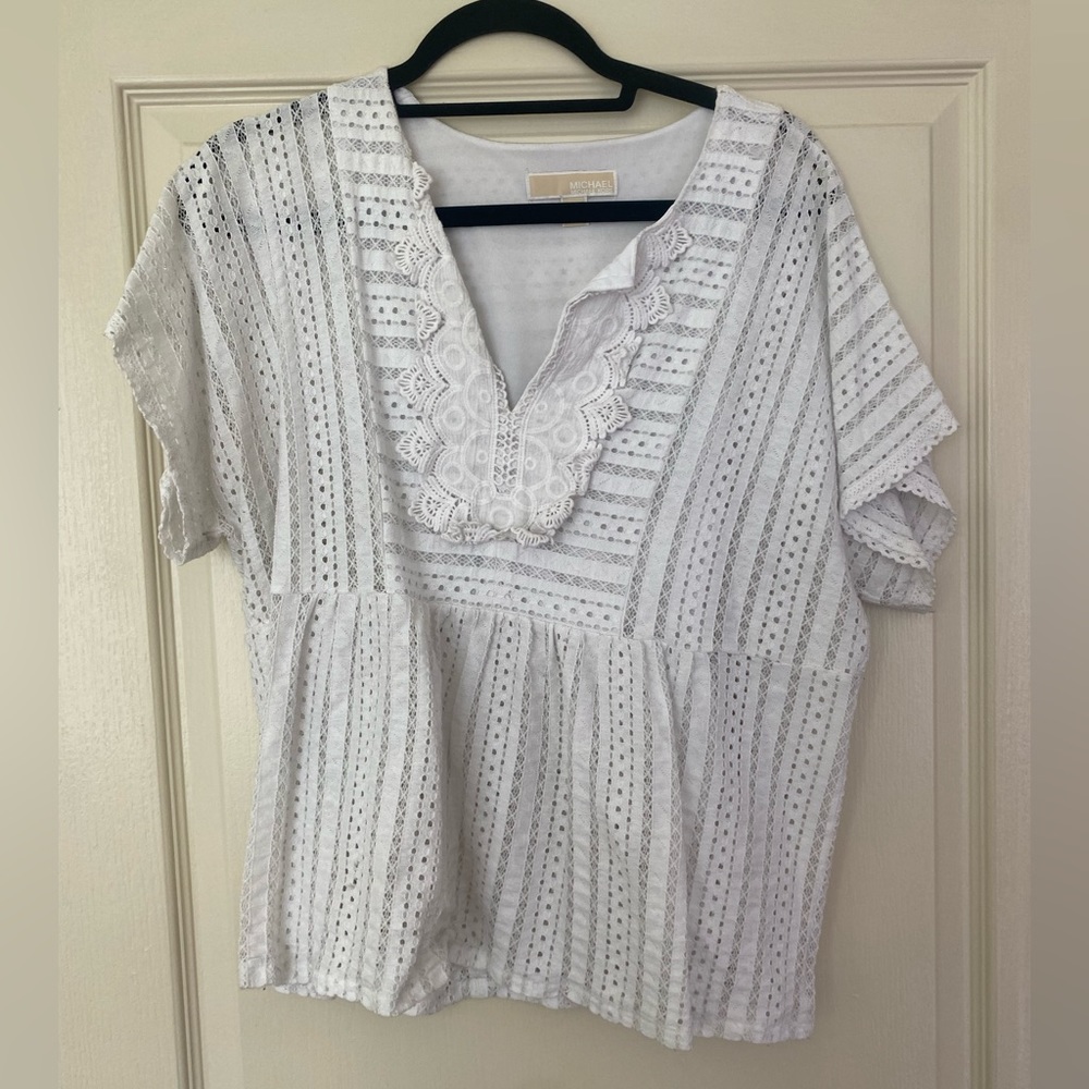 Michael Kors Eyelet Top